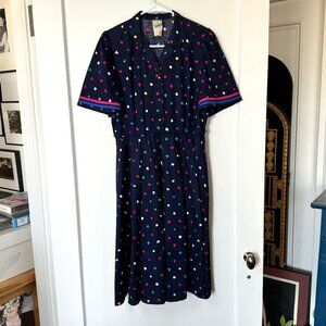 Vintage Blue Cotton Sundress sz Small